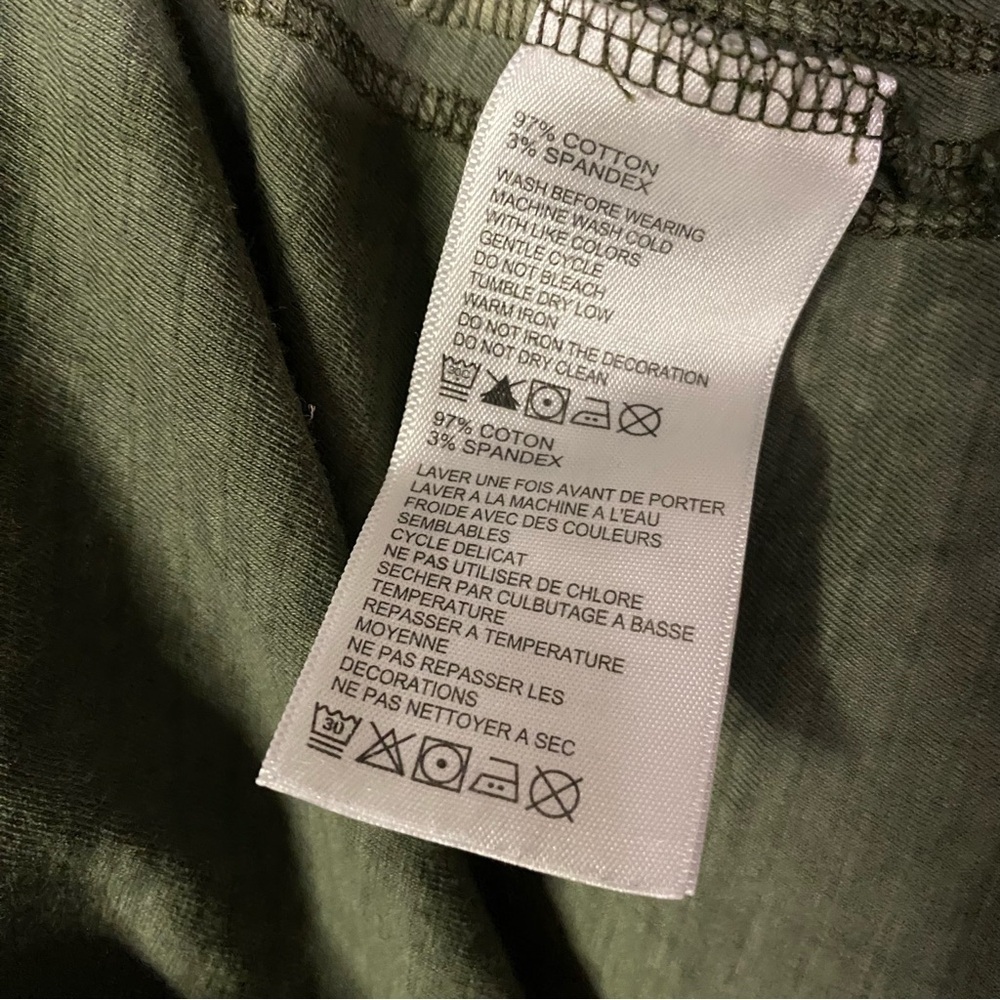 Tommy Bahama 2XLB Long‎ Sleeve V-Neck cotton Shirt green comfy - Picture 6 of 6
